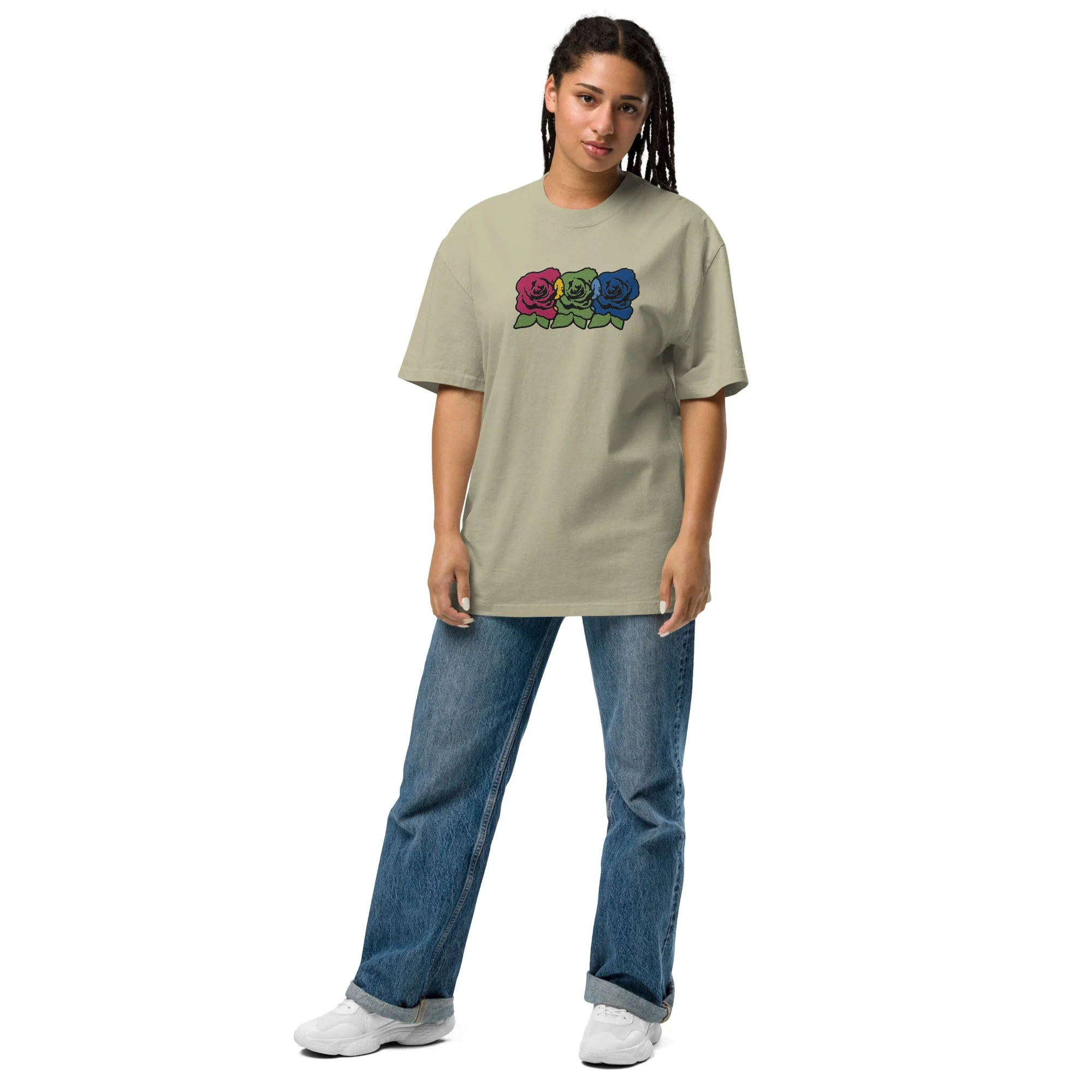 RGB Oversize Embroider Tee - Image 7