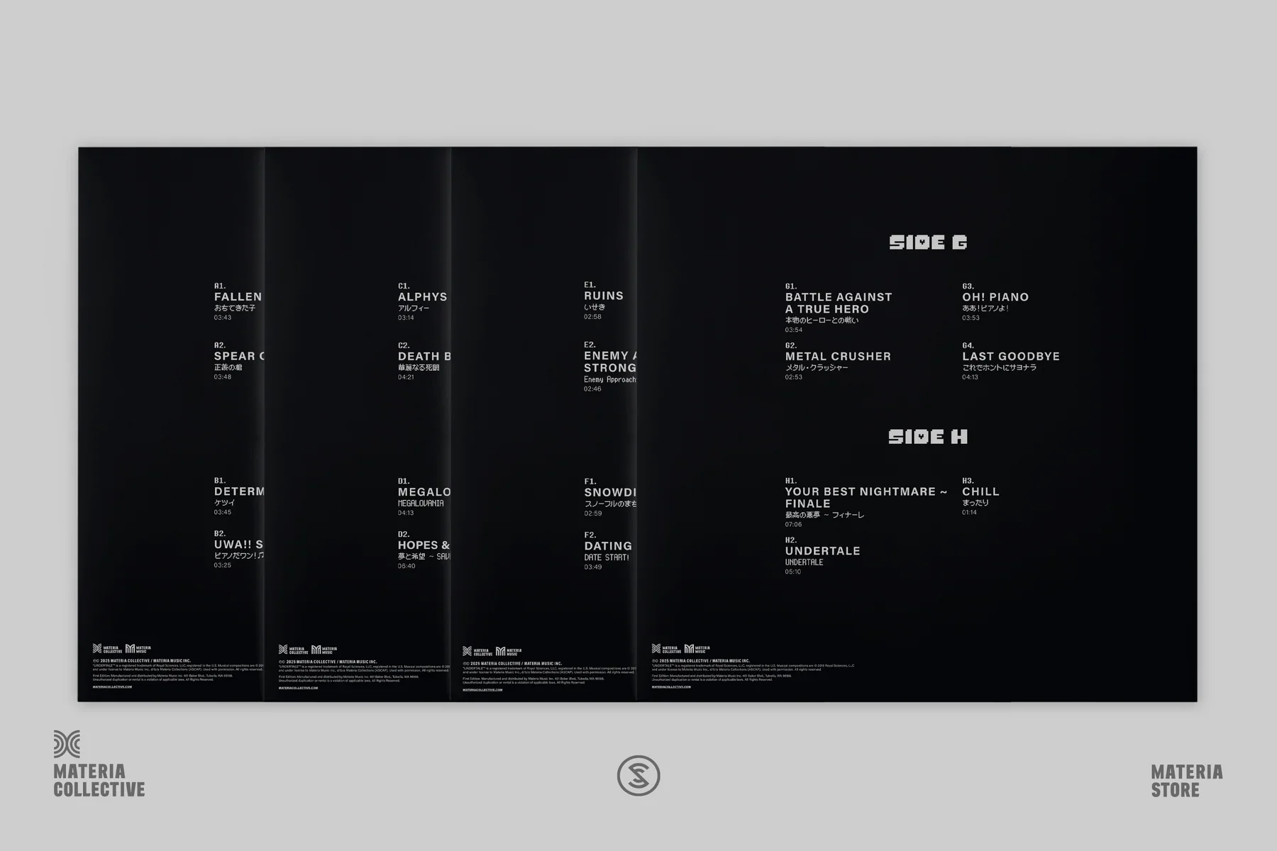 UNDERTALE Piano Collections (4xLP Box Set) - Image 3